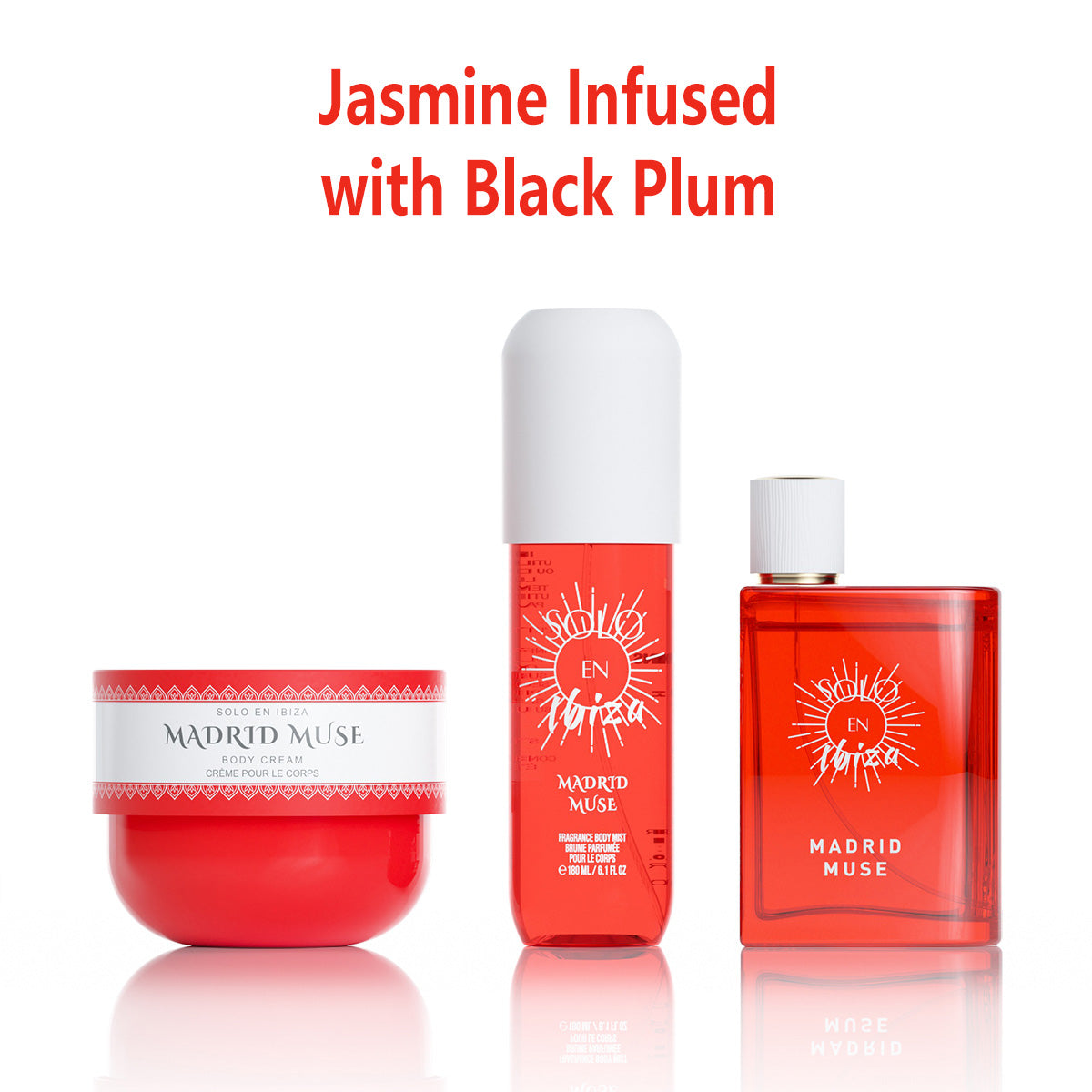 Madrid Muse Bundle Perfume 3.4 oz + Body Mist 6.1 oz + Body Cream 8 oz