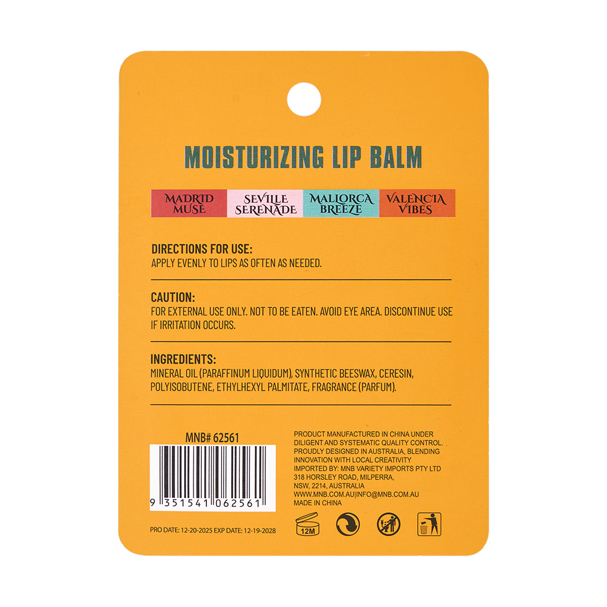 PRESALE- Moisturizing Lip Balm Set – Soloenibiza
