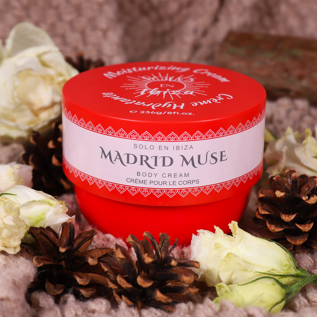 Solo En lbiza Madrid Muse Daily Moisturizing Cream Body Cream 8 Oz Each Moisture Body Cream Long-Lasting Moisture and Fragrance