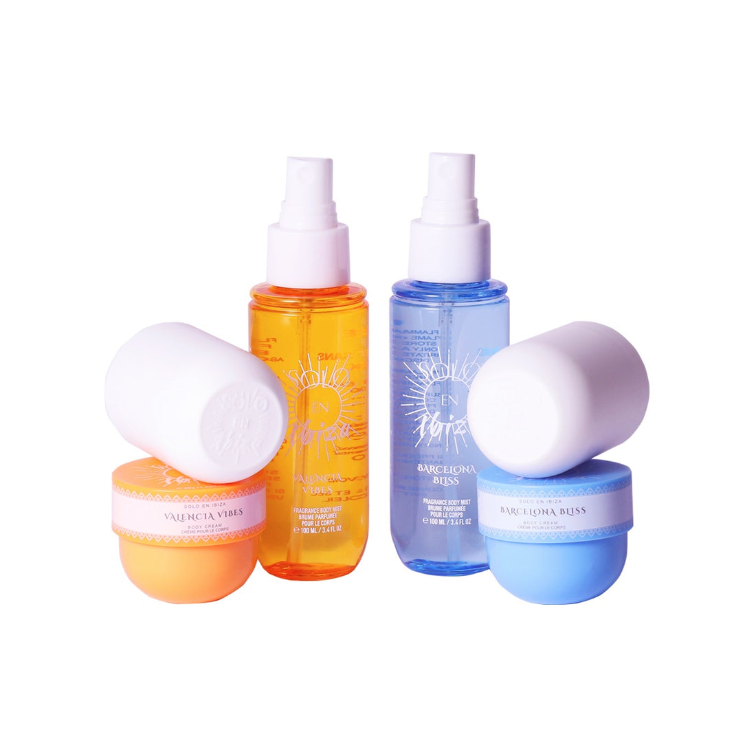 Body Mist & Cream Gift Set Valencia Vibes, Barcelona Bliss