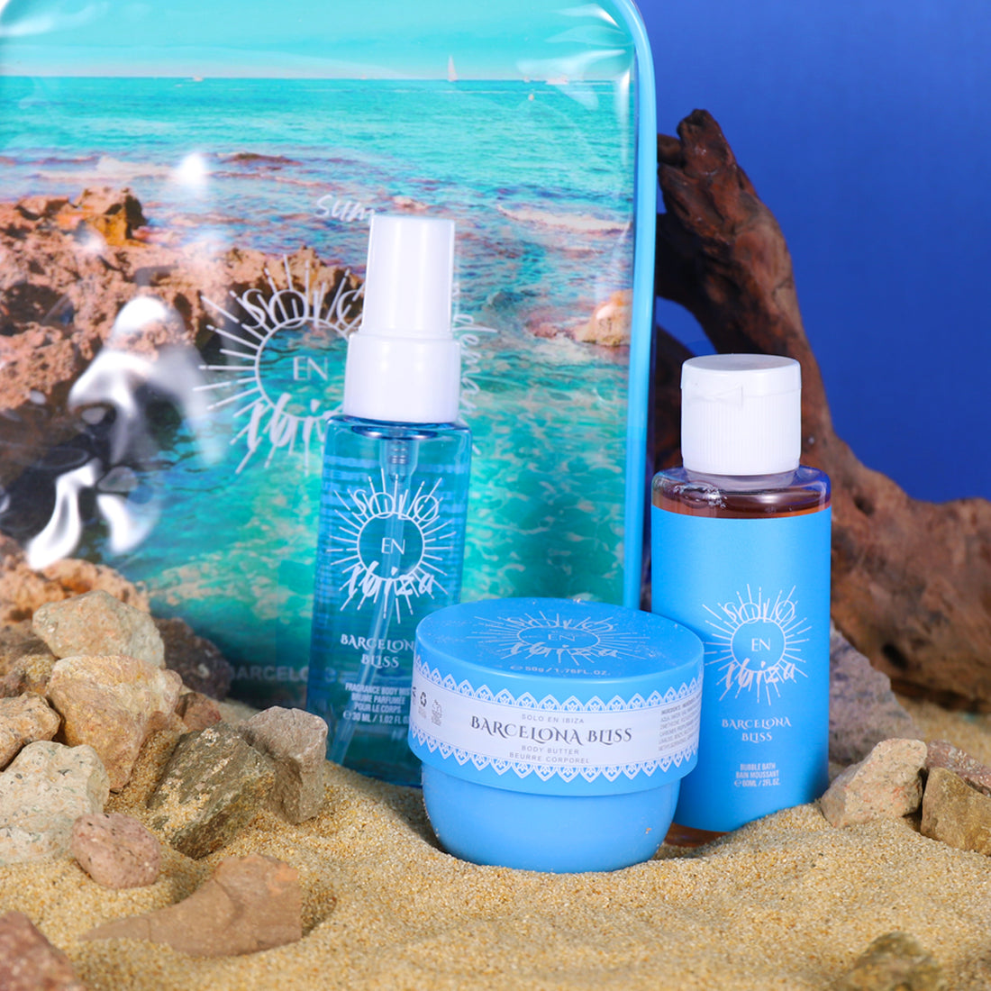 Solo En Ibiza Barcelona Bliss Bath & Body Travel Set - Blissful Hydration for Every Journey