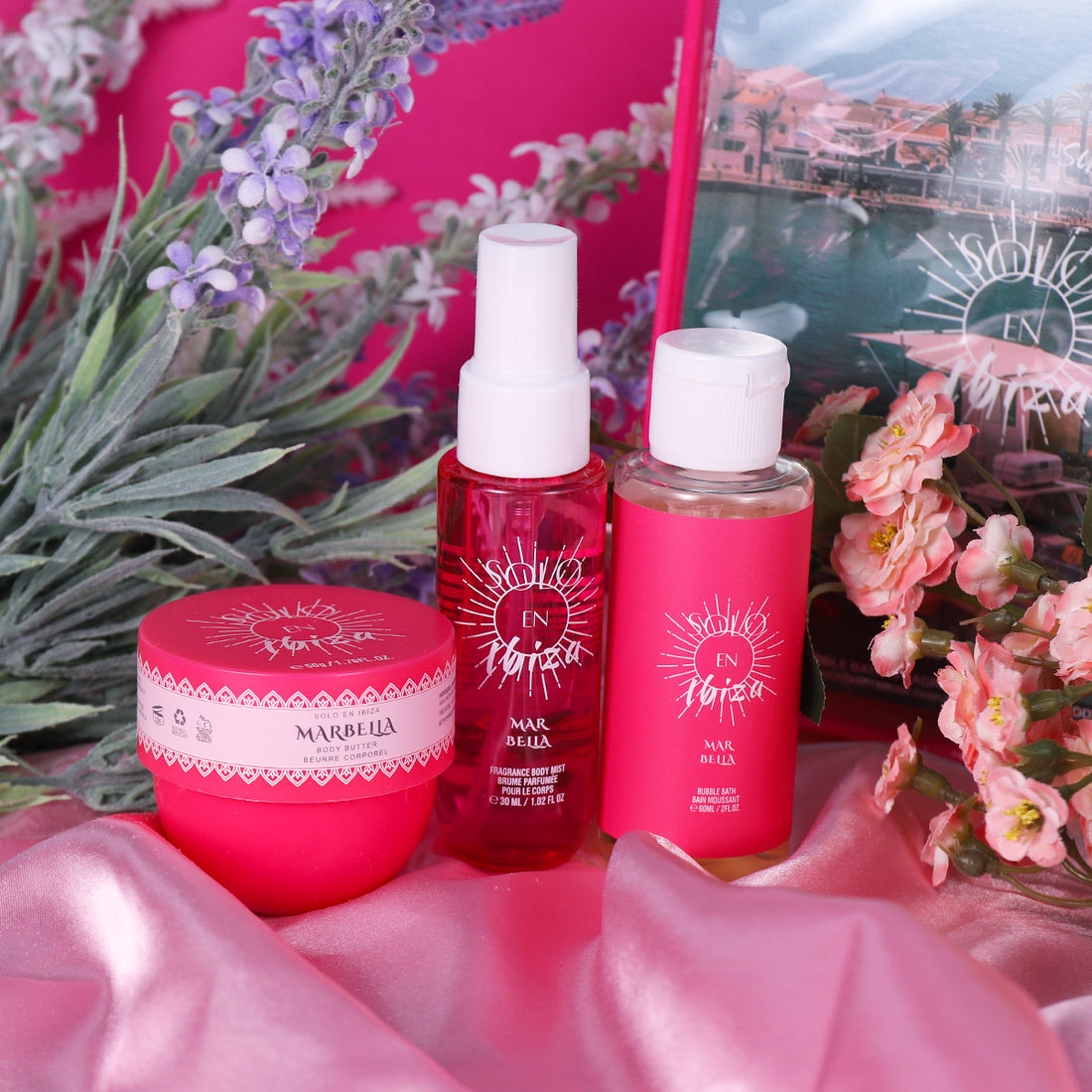 Solo En Ibiza Marbella Bath & Body Travel Set - Exotic Charm in Every Sip & Stroke