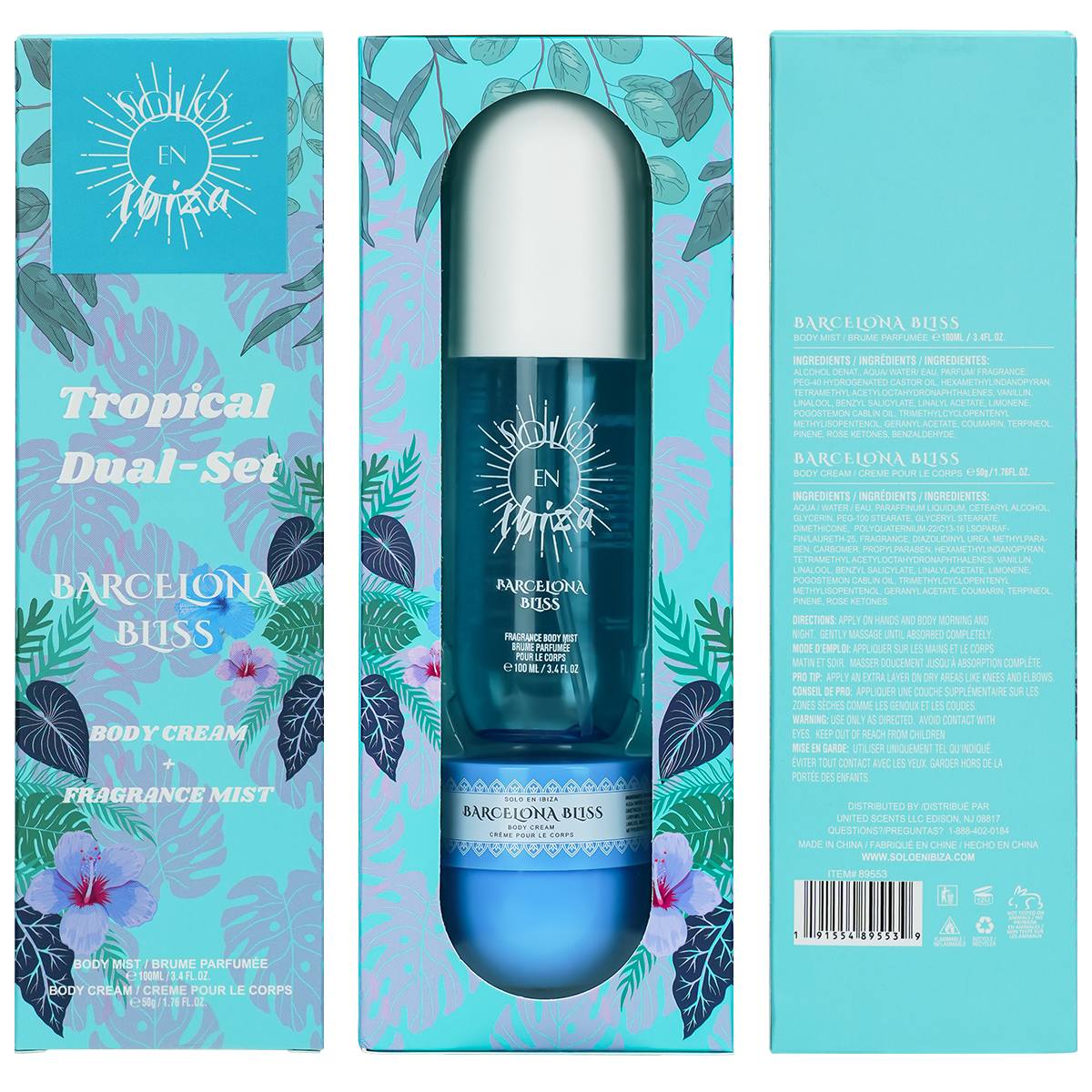 Barcelona Bliss Tropical Dual-Set | Body Mist & Cream – Soloenibiza