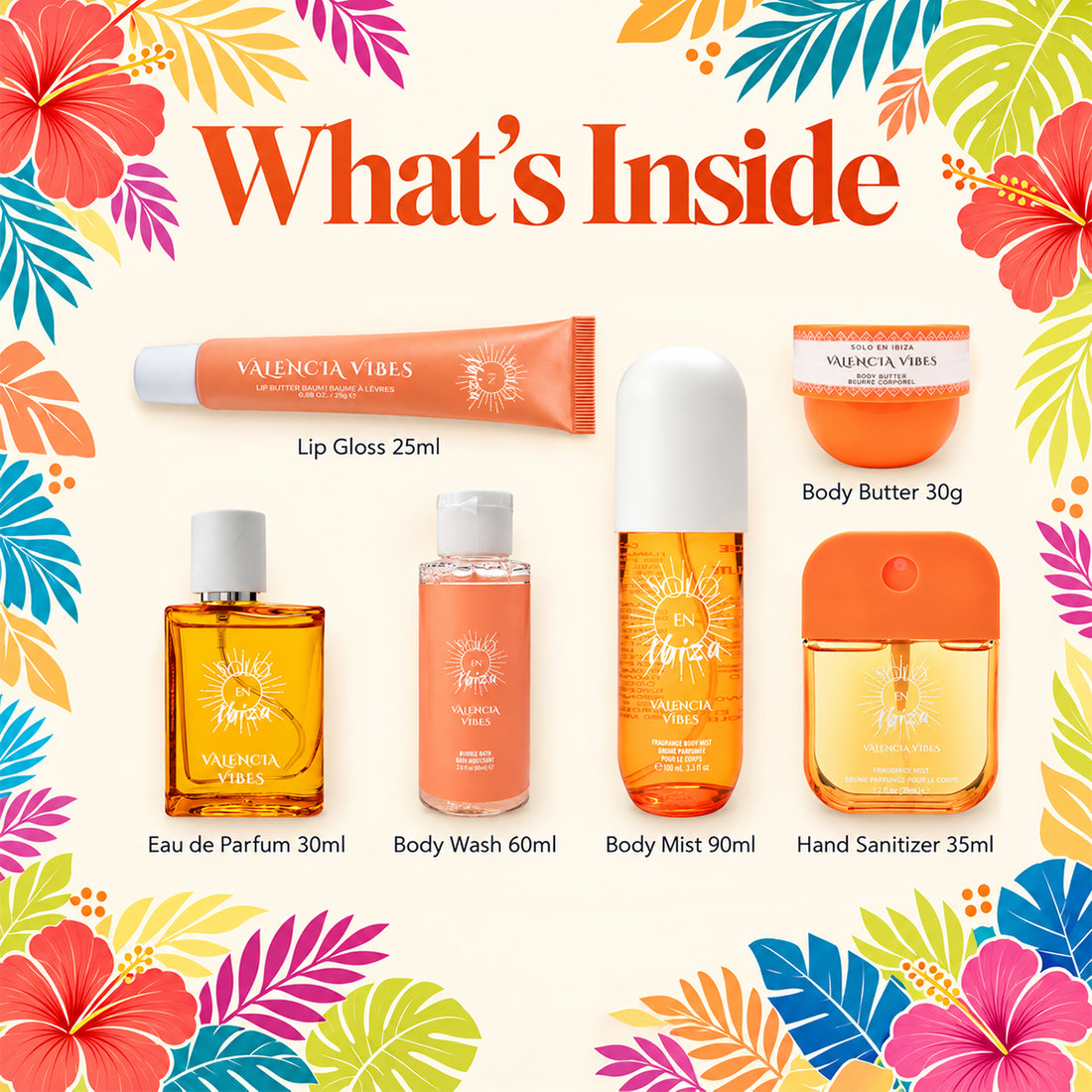 Valencia Vibes 6-Piece Beauty & Fragrance Gift Set